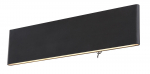 Sieninis LED &scaron;viestuvas GLOBO Siegfried, 12W, 3000K, 380lm, juodos sp., 29,5 x 8 cm
