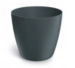 Plastikinis vazonas MATE, antracito sp., 16 x 15 cm