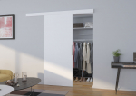 Stumdomos durys ADRK Furniture, PIXI 76, 76x205x1.6 cm, Baltos