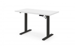 Reguliuojamo auk&scaron;čio ra&scaron;omasis stalas B/54, 120 x 60 cm, balta/juoda