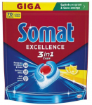 Indaplovių kapsulės SOMAT Lemon 3 in 1, 70 vnt.