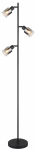 Tor&scaron;eras GLOBO HUBERTUS, 3 x E14, 40W, 230V, metalinis, matinės juodos sp., &oslash;23 x 154 cm