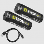Akumuliatorių komplektas RYOBI RB4L30X2, 4 V, 2 x 3,0 Ah Li-ion, USB-C