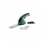 Akumuliatorinės žolės-gyvatvorių žirklės BOSCH Easy Shear, 3,6 V, 1,5 Ah, 8/12 cm, 0,53 kg