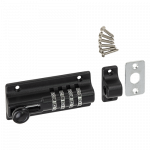 Skląstis su kodine spyna WHS, 123 x 48 x 40 mm, juodos sp.