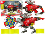 Transformeris dinozauras Dinobots 2in1 su &scaron;audymo funkcija, raudonas