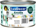 Akriliniai emaliniai dažai LUXDECOR, blizgūs, balto kri&scaron;tolo sp., 400 ml