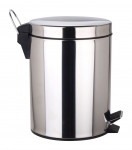 &Scaron;iuk&scaron;lių dėžė, su pedalu, nerūdijančio plieno, 25 x 25 x 39,5 cm, 12 l