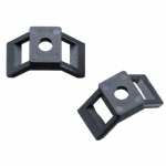 Haupa prisukamas dirželio laikiklis, juodas, 7.8mm, 100vnt.