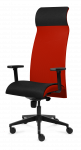 Biuro kėdė Tronhill Solium Executive, raudonos ir juodos spalvos