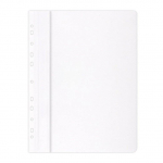 Segtuvėlis su euro perforacija A4 PP, baltas