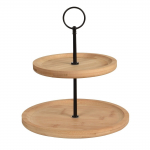 Serviravimo indas, bambukinis, 2-ių auk&scaron;tų