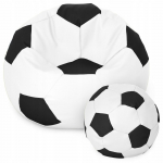 Sėdmai&scaron;is su pufu Ball XXXXL (100 cm), White/Black
