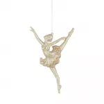 Pakabinama kalėdinė dekoracija BALLERINA, &scaron;ampaninės sp., 15,5 x 9 x 2 cm