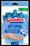 Natūralaus latekso pir&scaron;tinės SPONTEX OPTIMAL, L