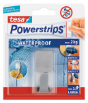 Kabliukas TESA POWER STRIPS WATERPROOF ZOOM, metalinis