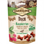 Skanėstas katėms CARNILOVE Duck With Raspberries, su antiena ir avietėmis, 50 g