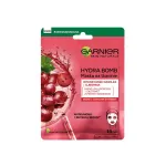 Stangrinamoji lak&scaron;tinė veido kaukė Garnier Hydra Bomb su vynuogių kauliukų ekstraktu, 28 g