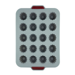 Silikoninė kanelių kepimo forma UNIWELL, pilkos sp., 3,5 x 24,7 x 36 cm