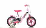 Vaiki&scaron;kas dviratis Dino Bikes 108 SPORT, 10&rdquo;, rožinis/baltas
