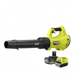 Akumuliatorinis lapų pūstuvas RYOBI ONE+ HP RY18BLXD-150, 18 V, 5,0 Ah, 12,7 m&sup3;/min, 193 km/h