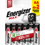 Elementai ENERGIZER Max , AA, LR03, 6 vnt