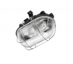 Visuomeninis &scaron;viestuvas GTV SANGUESA KAM, IP54, E27,40W, su metalinėmis grotelėmis, juodas