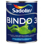 Lubų dažai SADOLIN BINDO 3, visi&scaron;kai matiniai, baltos sp., BW bazė, 1 l