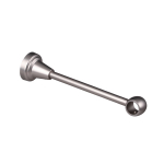 Lubinis karnizo laikiklis PROSTY, metalinis, viengubas, &scaron;v. matinio sidabro sp., L15 cm, &Oslash; 16-16 mm