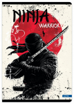 Sąsiuvinis A4 52lap. 80g NINJA WARRIOR lang.