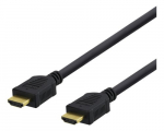 HDMI kabelis DELTACO didelės spartos, 15 m, Ethernet, 4K UHD, juodas / HDMI-1080D