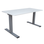 Ra&scaron;omasis stalas su pakėlimo mechanizmu ERGO OPTIMAL, 140x80 cm, balta/pilka