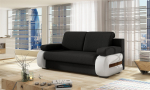 Sofa Laura, juoda/balta