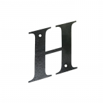 Namo raidė H, 100 mm., juodos sp.