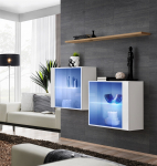 Sekcija Switch SB III su LED ap&scaron;vietimu, balta/ąžuolo