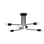 Lubinis &scaron;viestuvas NORAH 6, 6xE27, max 15 W LED, juodas