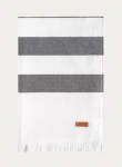 Paplūdimio rank&scaron;luostis BRICIN&Iacute; COSTA NOVA, 90 x 180 cm, pilkos sp., 100% medvilnė