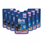 Konservuotas ėdalas katėms Brit Premium White Fish Kitten, 100 g, 24 vnt.