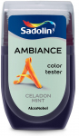 Spalvos testeris SADOLIN AMBIANCE CELADON MINT, visi&scaron;kai matiniai, 30 ml