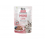 Konservuotas ėdalas &scaron;unims Brit Care Mini Puppy Lamb fillets in gravy, 85 g