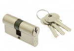 Spynos cilindras GERDA, 45x50 mm, 3 raktai, nikelio sp.