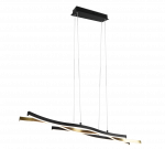 Pakabinamas LED &scaron;viestuvas TRIO Blaze,35W, 2300+3000+4000K,4300lm,žalvario sp.107x15x150cm