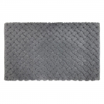 Vonios kilimėlis CREYA INTRECCIO, perdirbta medvilnė, tamsiai pilkos sp., 60 x 110 cm