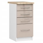 Virtuvės spintelė OLIVIA S 40 cm, balta/kapučino