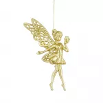 Pakabinama kalėdinė dekoracija FAIRY, auksinės sp., 9 x 1 x 15 cm