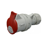 Lizdas SEZ, 5x32A, IP44, 400V, Pilkas/Raudonas