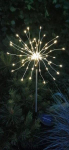 Įsmeigiamas LED lauko &scaron;viestuvas FIREWORK, įkraunama saulės energija, 90 LED