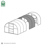 &Scaron;iltnamio Baltic LT prailginimas 6mm polikarbonato danga, be priekio ir galo, 2 m