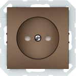 Ki&scaron;tukinis lizdas, be rėmelio, su užsklanda, VILMA QR1000, Mocha spalva