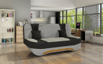 Sofa Ewa II, pilka/juoda